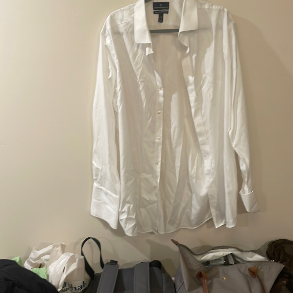 Buttoned Down. White.